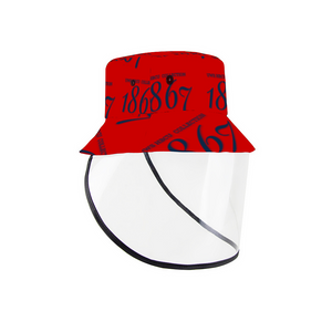 1867 Packable Bucket Hat with Removable TPU Full Face Shield