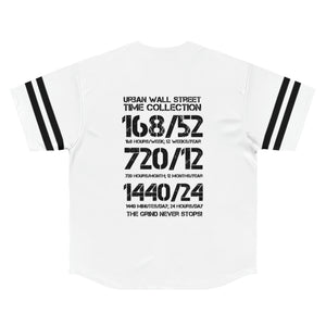 TIME COLLECTION Men's Baseball Jersey (White/Black)