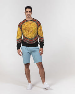 DRAGON Men's Classic French Terry Crewneck Pullover