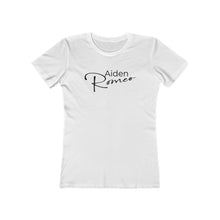 Load image into Gallery viewer, Aiden Rome Women&#39;s The Boyfriend Tee (Blk print)