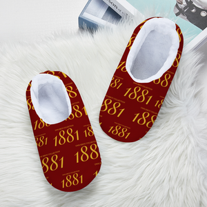1881 Custom Adults' Flannel Slippers Warm Winter Closed-back Indoor Shoes (Tuskegee)