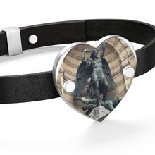 Load image into Gallery viewer, Fountaine Saint Michael Leather Bracelet