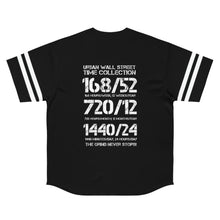 Load image into Gallery viewer, TIME COLLECTION Men&#39;s Baseball Jersey (Black/White)