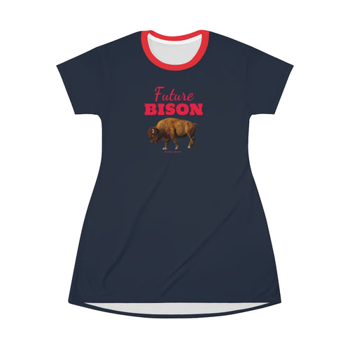 Future Bison AOP T-Shirt Dress