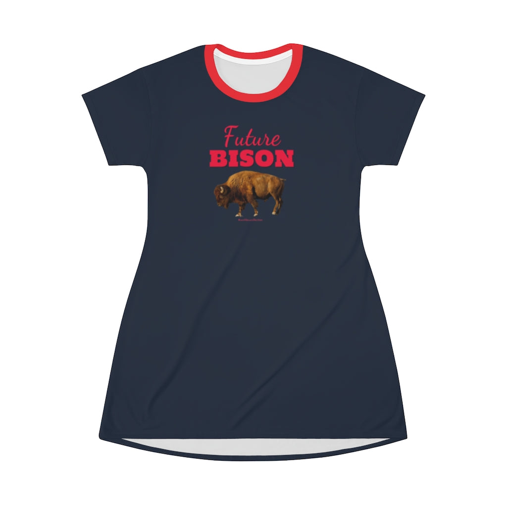 Future Bison AOP T-Shirt Dress