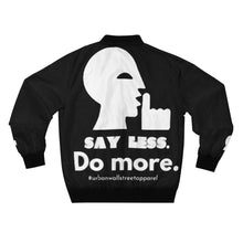 Load image into Gallery viewer, “Say Less. Do More” Men&#39;s AOP Bomber Jacket