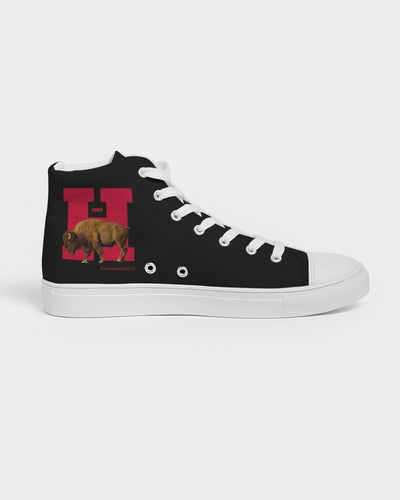 H •Bison Men's Hightop Canvas Shoe