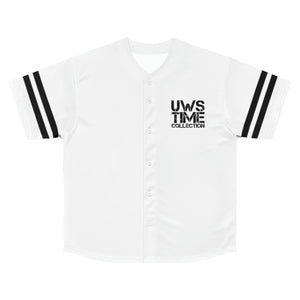 TIME COLLECTION Men's Baseball Jersey (White/Black)