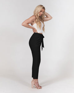 “Strength” Women's Belted Tapered Pants (Black)