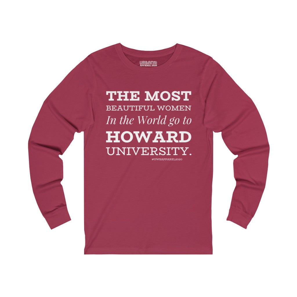 HOWARD WOMEN Unisex Jersey Long Sleeve Tee