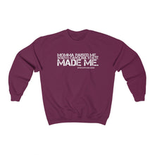 Load image into Gallery viewer, “Momma Raised SCS Made Me” Crewneck Sweatshirt (South Carolina State)