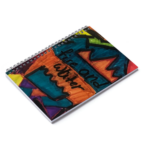 Fire & Water Spiral Notebook - Ruled Line