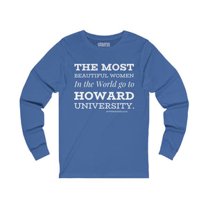 HOWARD WOMEN Unisex Jersey Long Sleeve Tee